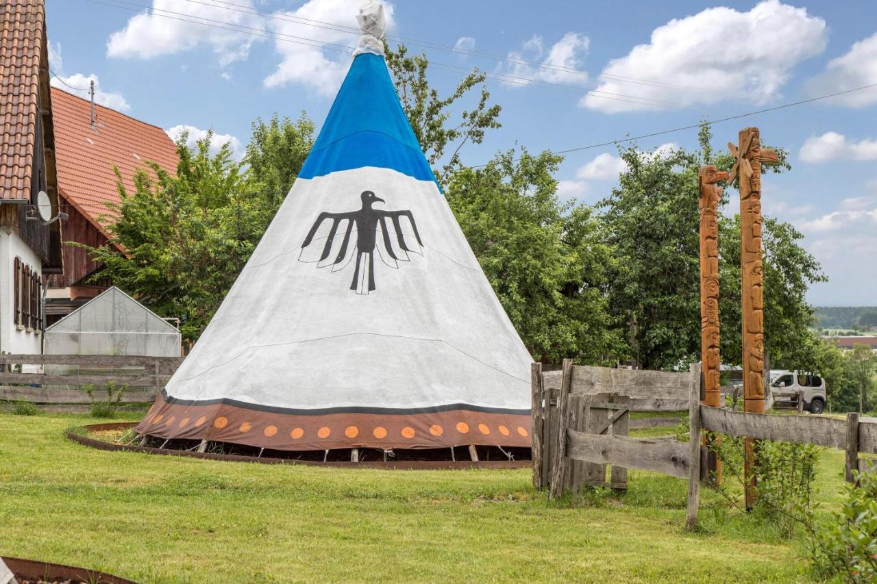 Ferienwohnung Tipihof Sauldorf Exteriör bild